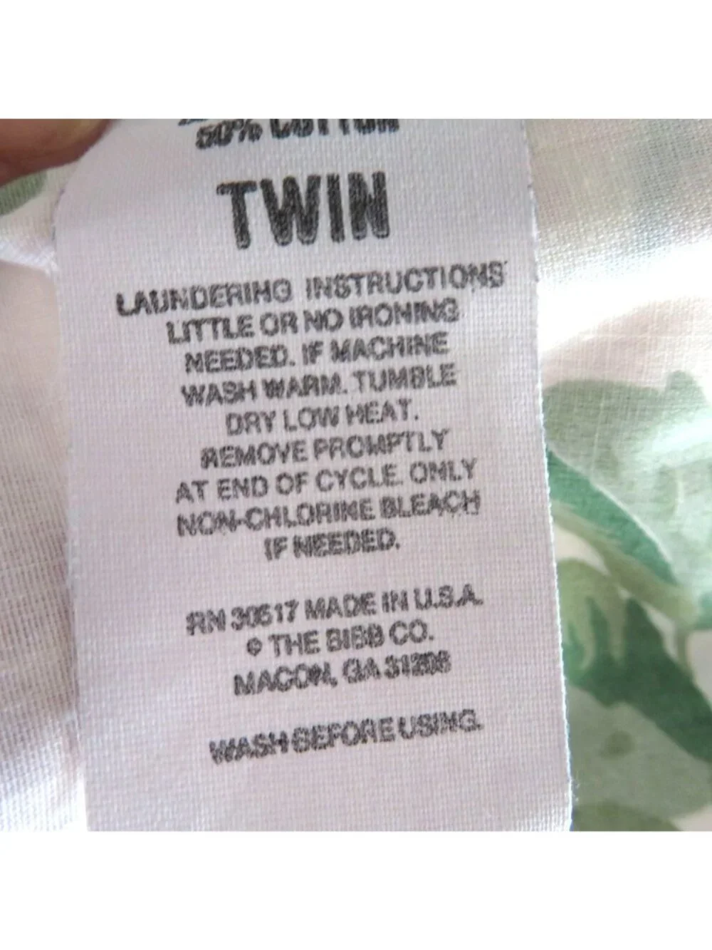 Vintage Twin Sheets Flat & Fitted Pink Floral Percale Cottage Made In USA